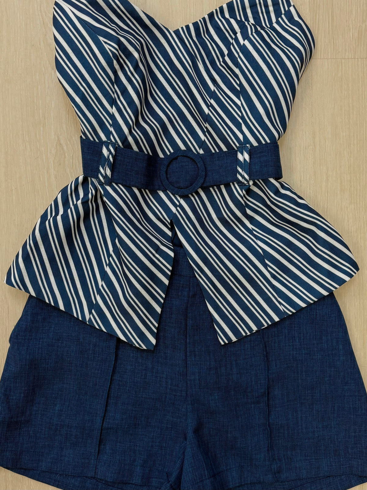 Marine Strips Short Set - Couple Boutiques