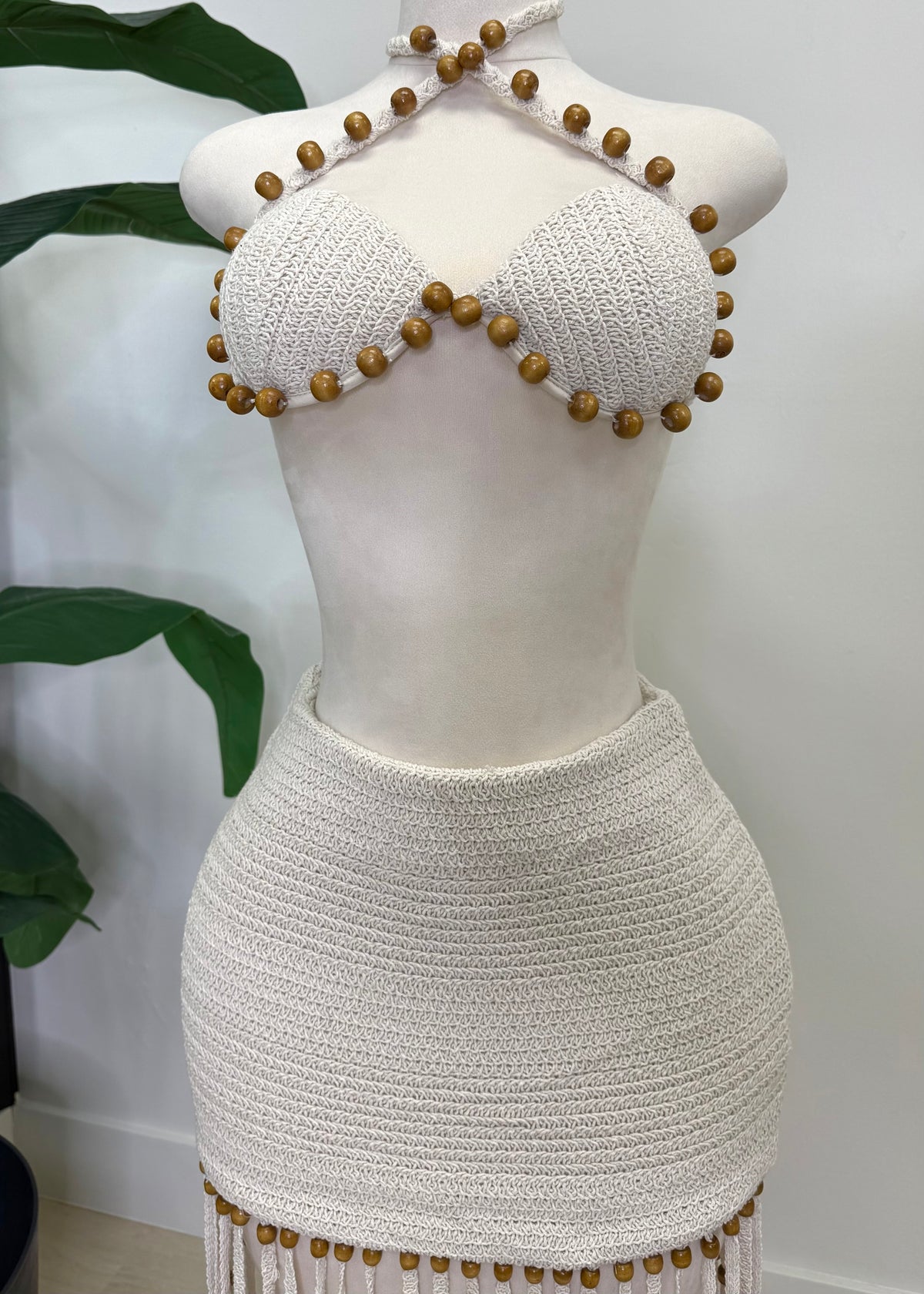 Sculpted Crochet Skirt Set - Couple Boutiques