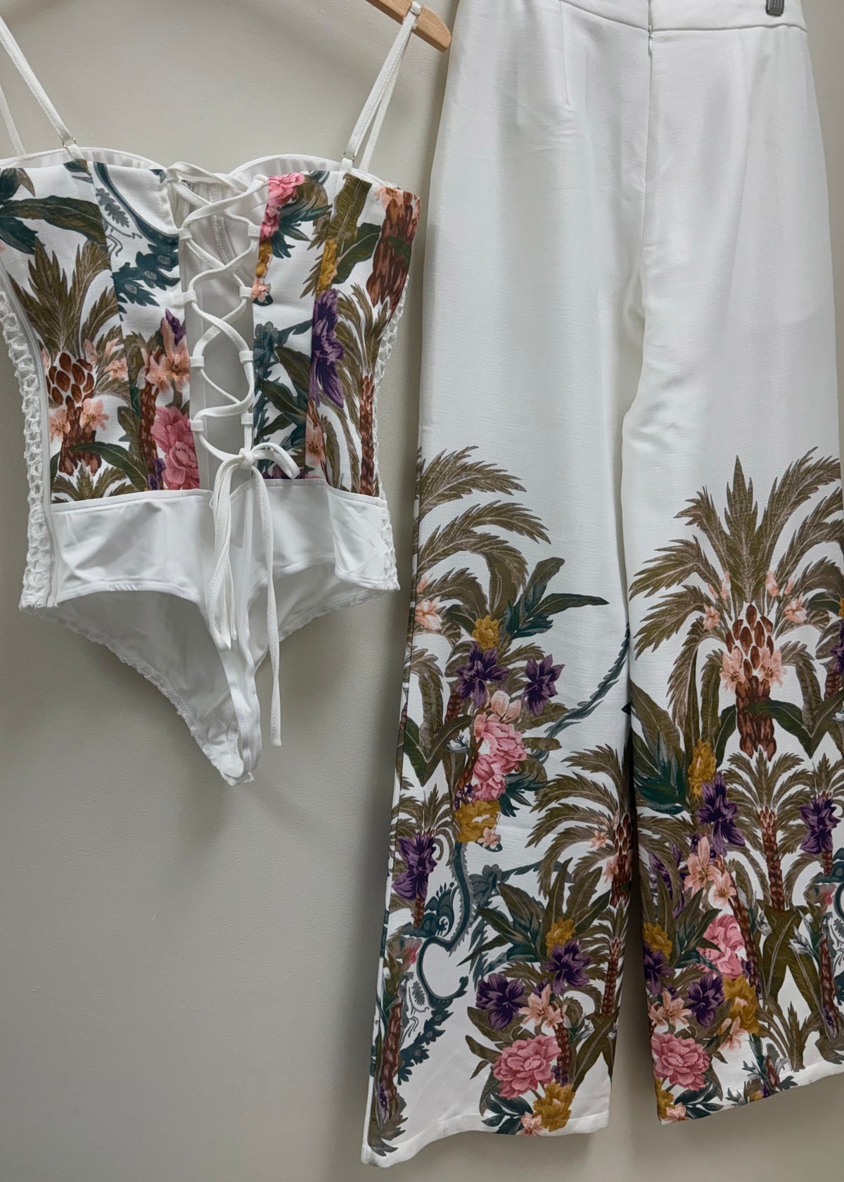 Vintage Palm Tree Pant Set