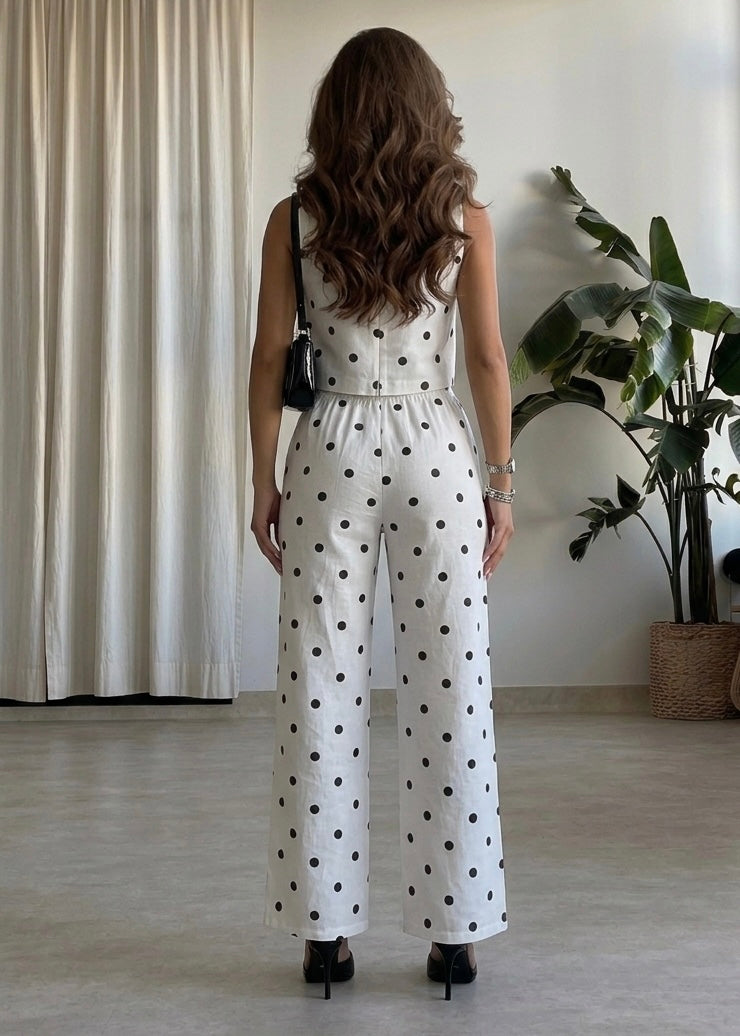 Polka Dot Fantasy Pant Set - Couple Boutiques