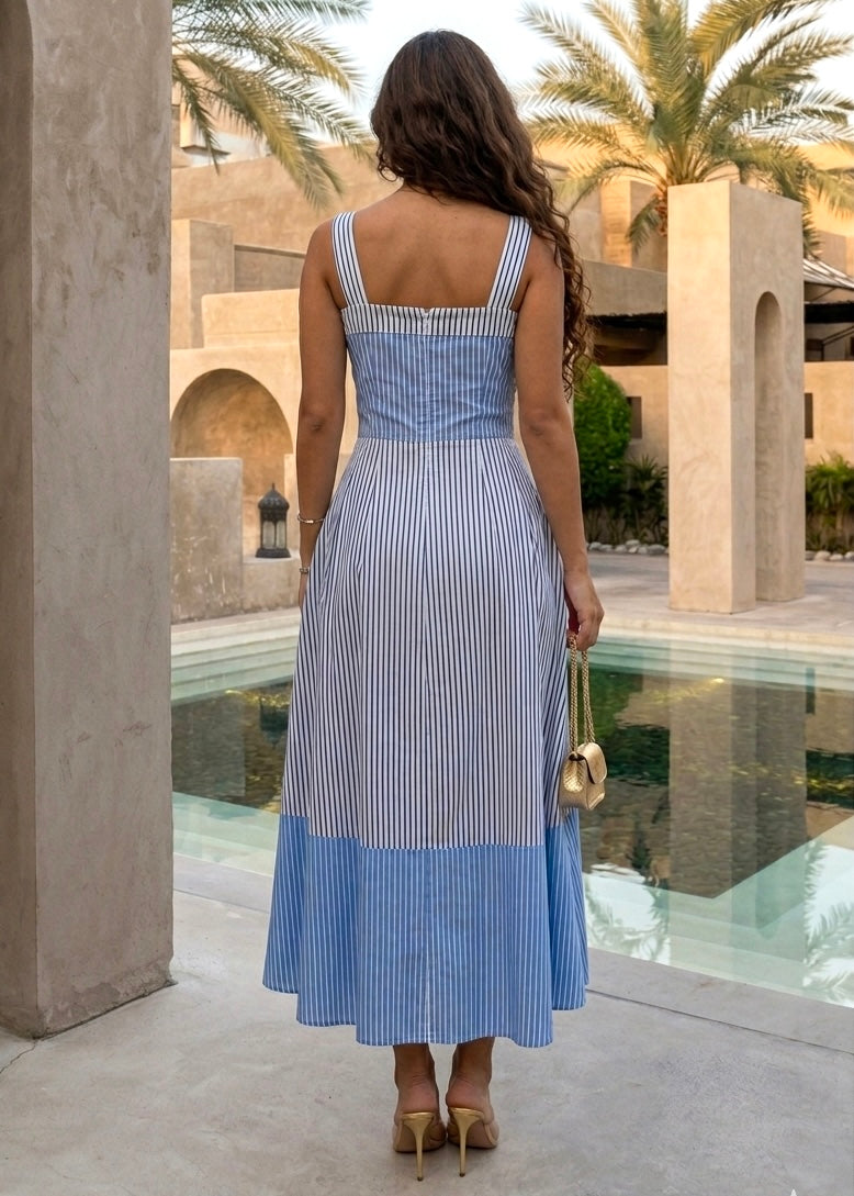 Sea Stripes Maxi Dress - Couple Boutiques