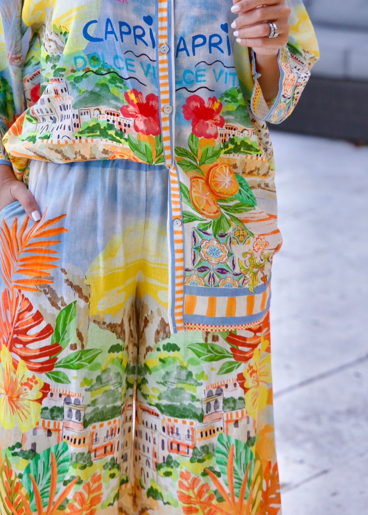Capri Summer Pant Set