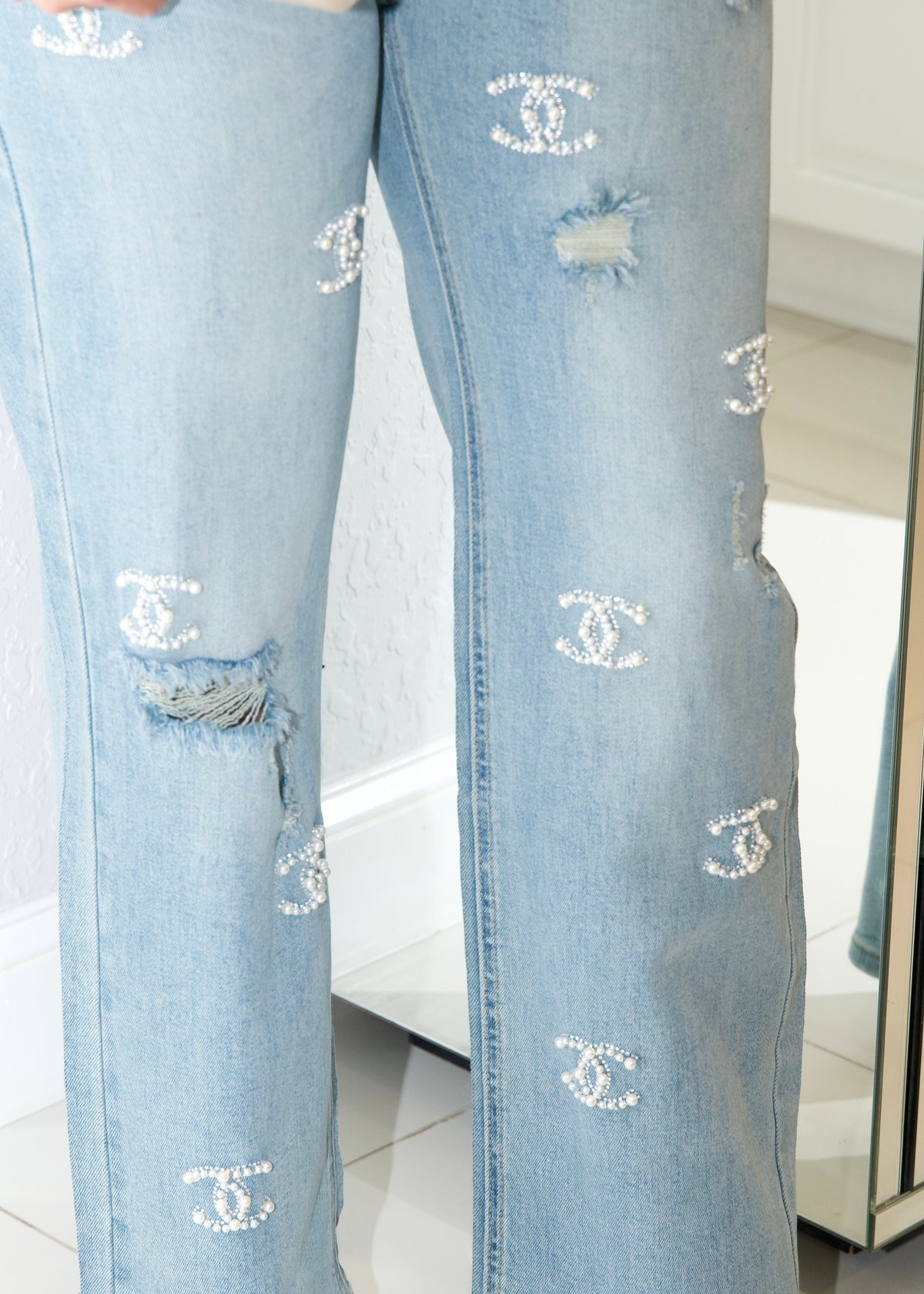 Thank You Next Embelished Jeans