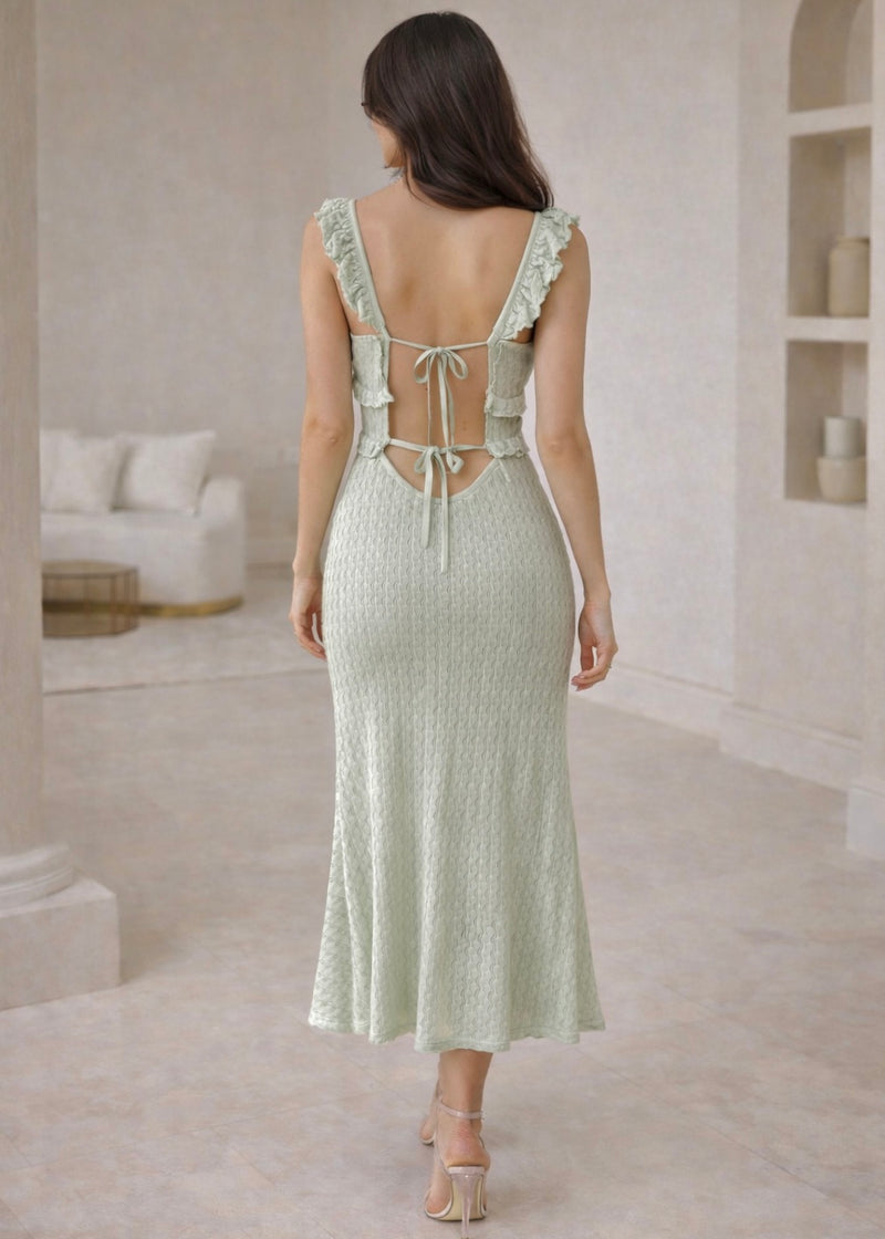 Fairly Ruffled Midi Dress - Couple Boutiques