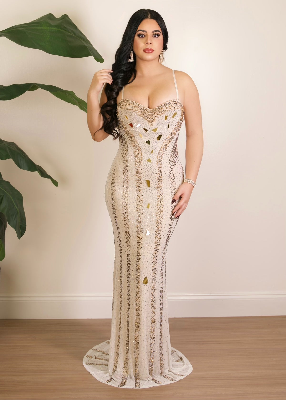 Glowing All Night Maxi Dress