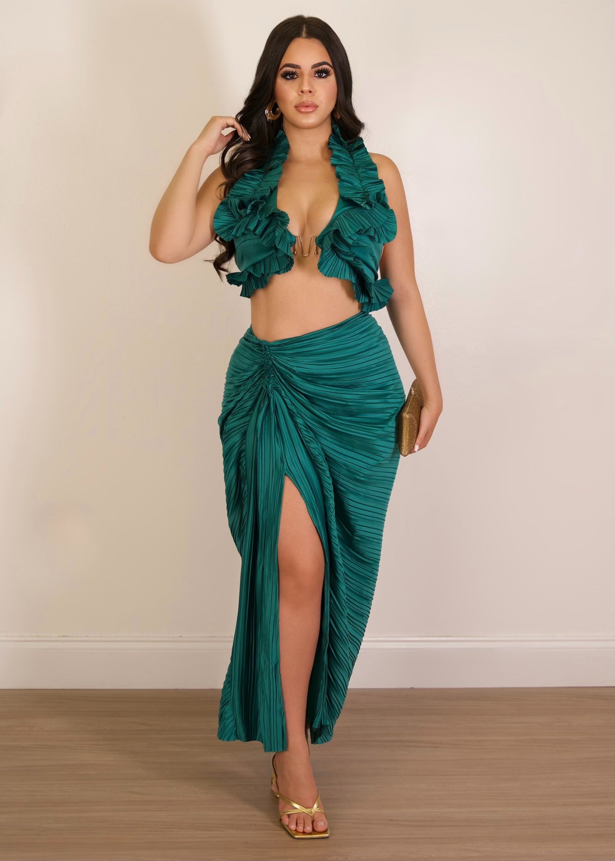 Grand Evening Skirt Set