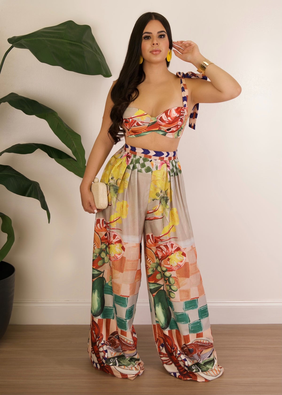 Summer In Capri Pant Set