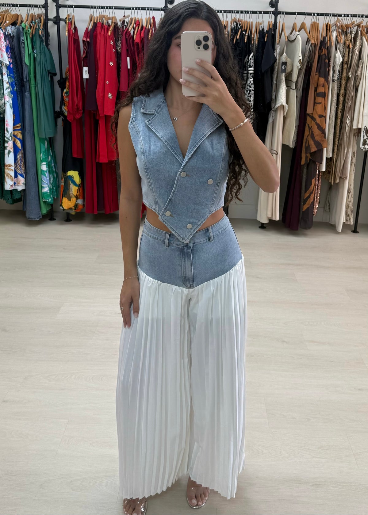 Feather Skies Pant Set - Couple Boutiques