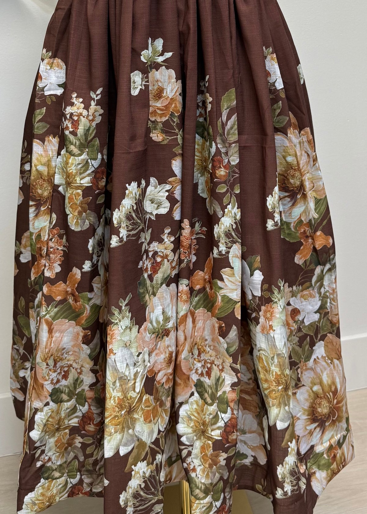 Bronzed Rose Maxi Dress