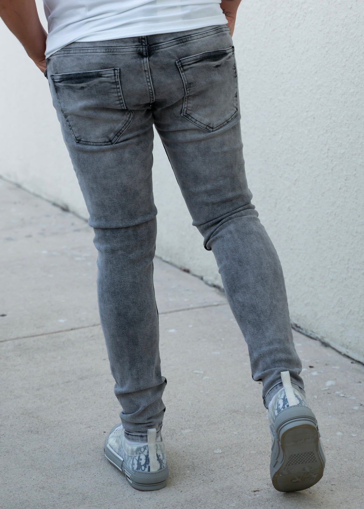 Giving It My All Light Grey Jeans